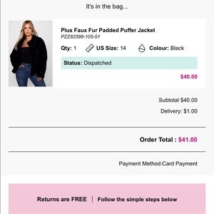 Boohoo Jackets & Coats - Black faux fur padded jacket Boohoo Jackets & Coats - Black faux fur padded jacket